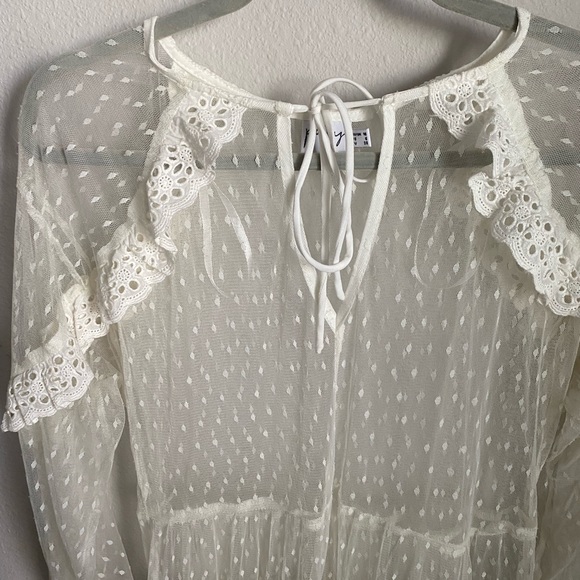 NWOT - PRINCESS POLLY - WHITE MESH COVER UP - Picture 5 of 9